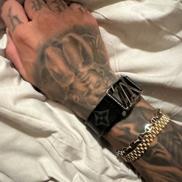 Louis Vuitton Leather Hockenheim Bracelet
